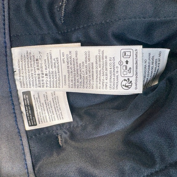 Levis XX Chino Standard Tech Pants Mens 38x30 Grey Tapered Stretch A92150003 NWT - Picture 8 of 14